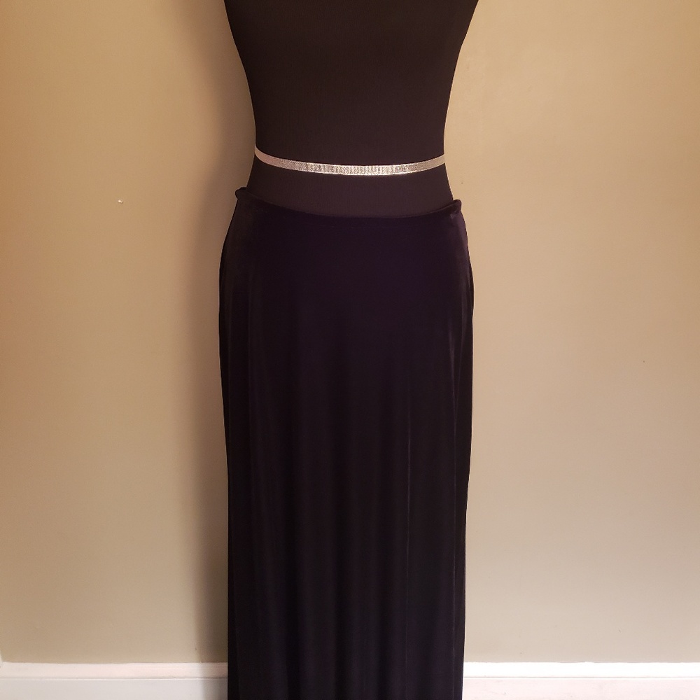Black Velvet Skirt